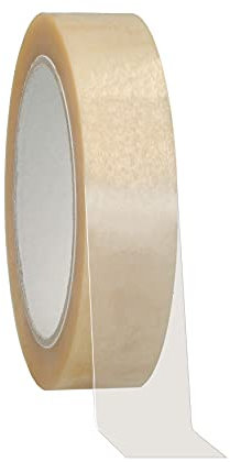 Universal Verpackungsband l PVC-Klebeband für dauerhaften Verschluss von schweren Kartons | in Transparent l 66 m x 19 mm I 96 Rollen
