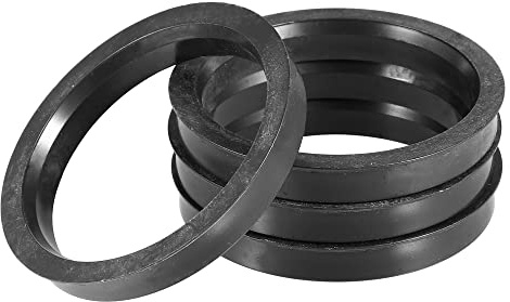 X AUTOHAUX 4Stk. 71,5mm bis 57,1mm Universal Auto Naentrierringe Schwarz