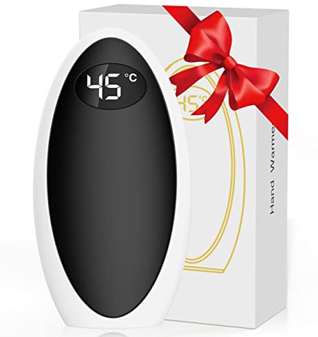 Handwärmer Elektrische, gabless Handwärmer Powerbank 5200mAh, Handwärmers USB wiederaufladbar, tragbare Taschenwärmer Handwärmers für Outdoor, Camping, Winter Geschenk für Kinder Frauen Mann