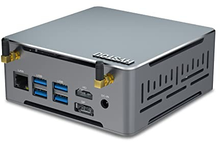 HYSTOU Mini PC Windows 11 Pro, AMD Ryzen 7 3750H Mini Computer With 16GB RAM 512 GB NVMe SSD Micro Desktop Computers, Radeon RX Vega 10 Graphics, DP 4K Dual Screen, Small Computer HTPC Auto Power On.