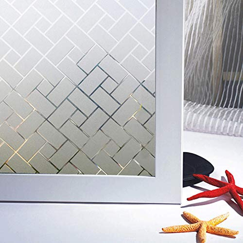 Zindoo Vinilos para Cristales Vinilo Ventana Vinilo Translucido Vinilos Decorativos Cristales Laminas para Ventanas Proteger la Privacidad del Bano 105 X 200 cm