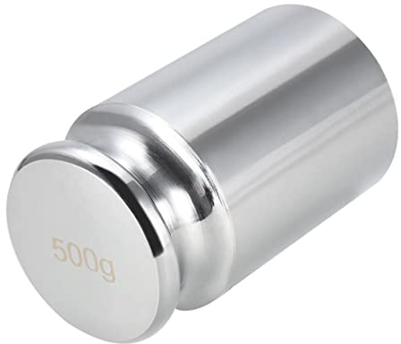 QUARKZMAN 500g Calibración Peso x 1uds Cromo Chapado Acero Gramos Peso | para Digital Joyas Básculas y Equilibrio Prueba, M1 Precisión