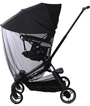 YJZQ Kinderwagen Moskitonetz Universal Insektenschutz Sonnenschutz Mückennetz Kinderwagen & Buggy Reißfest & Waschbar Moskitonetz Baby Fliegennetz idealer Schutz vor Wespen und Stechmücken (Schwarz)