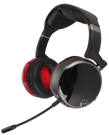 Casque de Jeu avec Microphone, Casque Filaire sans Fil 2,4 G Double Mode avec Suppression du Bruit, Son Surround Virtuel 7.1, Prise Audio 3,5 Mm, pour Console de Jeu PC Portable