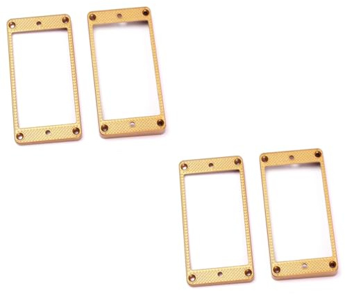 Toyvian 2stücke Pair of Curved Pickups Rahmen Bronze -kompatible Metallrahmen Für Bridge Und Neck-pickups Mit Schrauben Installieren Und Langlebig