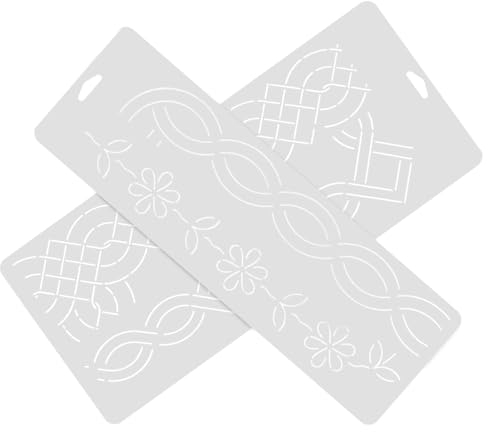 NUOBESTY 2stücke Kunststoff Patchwork Quiltschablone Langlebig Diy Nähen Handarbeit Vorlage Für Nähprojekte Für Quilten Und Stickerei Geschenk Für Nähliebhaber