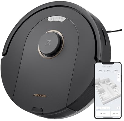 roborock Q5 Pro Robot Vacuum Cleaner, 5500Pa Suction, DuoRoller Brush, LiDAR Navigation, Robotic Vacuum Cleaner with 240 min Runtime, Smart No-Go Zone, Perfect for Pet Hair