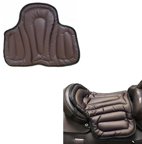 YASSINHE Motorcycle Seat Cushion Saddle Pad for Horses-Brown