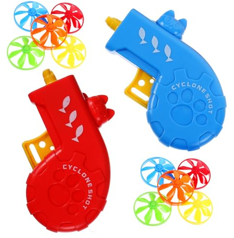 BESPORTBLE 2 Piezas De Platillo Lanzador De Discos Voladores Juguete para Buscar y Perseguir Juguete para Ejercicio Ligero y Seguro Ideal para Gatos