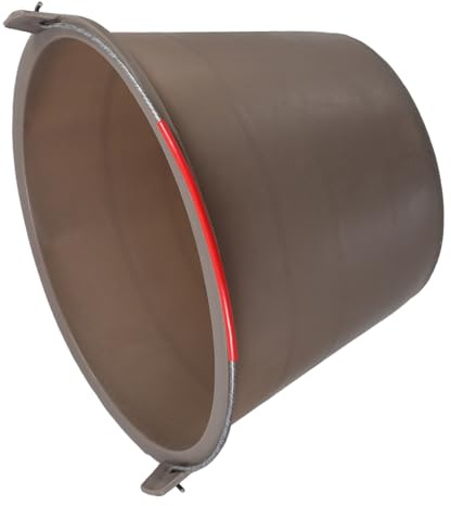 OSALADI Cubo Estable y Fácil de Transportar de 8.5l de Plástico Grueso para Cemento y Hormigón con Diseño Reforzado y Asa para Obra y Uso Doméstico