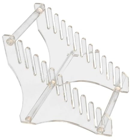 GLigeT CD Halter CD-Halter, Ständer, Präsentationsregal, Schallplatten-Aufbewahrungsregal, Acryl, Mehrzweck-Nut, einfache Montage, Heimbüro, Aktenregal, Alben DVD Halter