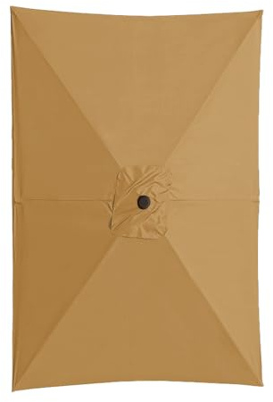 Umbrella Replacement Top Cover - Patio Umbrella Replacement Canopy | Rectangular Umbrellas Canopy Replacements | Uv Protection Heavy Duty Parasol Top Garden Accessories for Pool, Backyard & Market