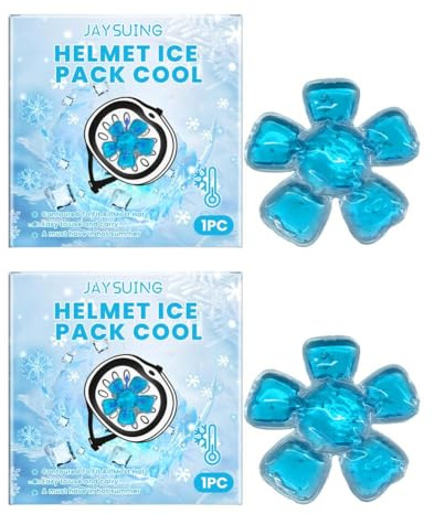 FLKWOP Lot de 2 blocs réfrigérants pour casque de sécurité, coussinets de refroidissement pour casquette, pack de glace froid pour maux de tête, apaisement de la fièvre
