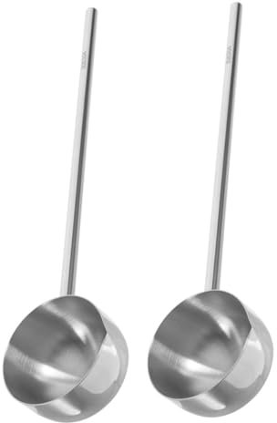 Zerodeko 2pièces Louche à Soupe Acier Inoxydable Louche à Sauce Pour Servir Louches à Soupe Pour Cuisiner Ustensile De Cuisine