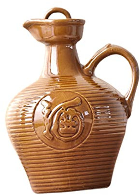 ULTECHNOVO Household Wine Kettle Ceramic Wine Pot 17X11X11Cm Vintage Theme Portable for Living Room Interior Home