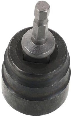 Hemobllo Llave de Tuercas Cruzada para Gato de Coche, Herramienta de Reparación Neumáticos, Adaptador para Taladro, Accesorio Antideslizante, Ahorro de Esfuerzo, Uso Automotor y Emergencias de Viaje