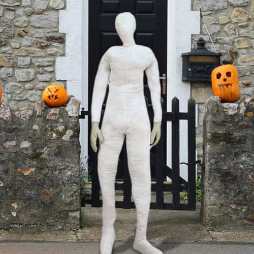 Halloween bewegliches menschliches Modell, lebensgroße gefüllte Schaufensterpuppe, gruselige posierende Schaufensterpuppe, Körper, für Halloween-Spukhaus-Hof-Dekorationen