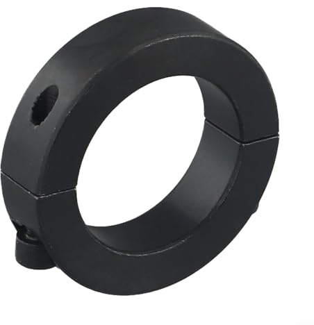 Eawfgtuw 1 Stück Klemmmanschette – 10 mm - 40 mm Innendurchmesser, Schaftmontage, industrieller Schwarzoxid-geölter Stahl, M3/M6 DIN 912 (40 mm)