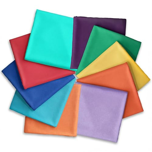 Bündchenstoff Set unifarben 10 Stück je 25x35cm Jersey Baumwolljersey Farbmix