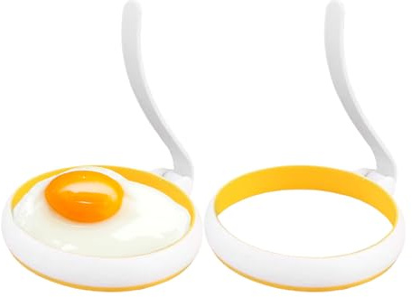Hailerio Molde Para Huevos - 2 Piezas Molde Formador Circular Para Cocción De Huevos | Utensilios De Cocina Para Cocineros Preparación De Comidas Desayuno Brunch Barbacoa Hamburguesas Sándwiches