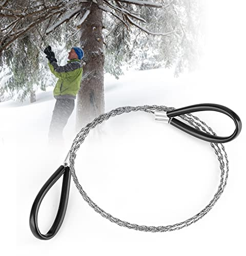 SustVita Scie à fil pour équipement de camping et kit de survie, un outil de survie à la tronçonneuse pour la randonnée, la coupe d'arbres et les urgences en plein air