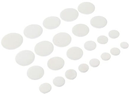 LIFKOME 24 Stück Bassoon Pads Sheepskin Schalllochpolster Fagott Schlüsselpolster Selbstklebend Weich Langlebig Schutz für Bassoon Reparatur Zubehör Zufällige Farbe Zufällige Farbe