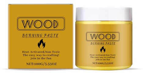 GNAUMORE Wood Burning Liquid Torch Paste,Wooden Burning Gel,Heat Sensitive Pyrography Woods Burningg