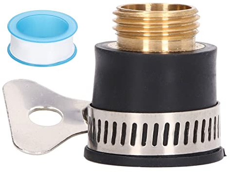 Jeanoko Adattatore Universale per Connettore Rubinetto Rubinetto, Filettato 1/2 Pollice, Giunto a Collegamento Rapido in Ottone per Tubo dell'Acqua da Cucina da Giardino