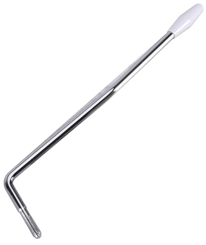 HOODANCOS Einzelner Tremolohebel Whammy Bar 5,0mm Gewinde Verchromt Eisen mit Beschichtung Kompatibel mit E Gitarren Tremolo Brückensystem Ersatzteil für Gitarren
