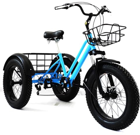 Triciclo eléctrico para adultos, cómodo paseo, faro, pantalla LCD, cesta de carga trasera, asiento ajustable, carga máxima de 200 kg