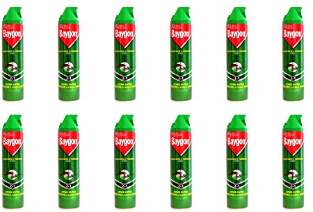 12 X BAYGON spray 400ml 2in1 scarafaggi e formiche