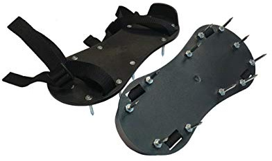Suole chiodate, scarpe a massetto, realizzate in nylon di alta qualità, nero, ciascuna con 11 chiodi di 35 mm di lunghezza, già montati, utensili di qualità professionale