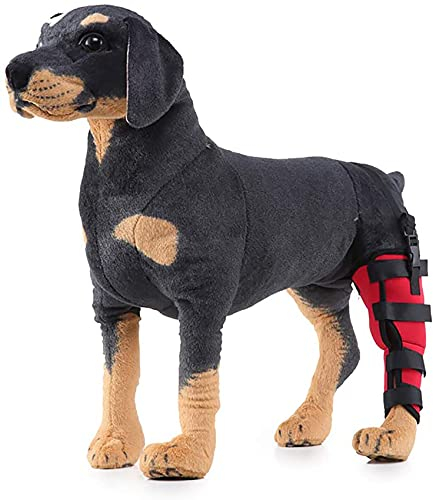 LMEILI Hundebeinbandage, Kniebandage für Hunde, Hundebeinbandage hinten mit Stützhülse, Behandlung von Verletzungen, Arthritis, Gelenkschmerzen, Müdigkeit und Stress mit Kniebandage