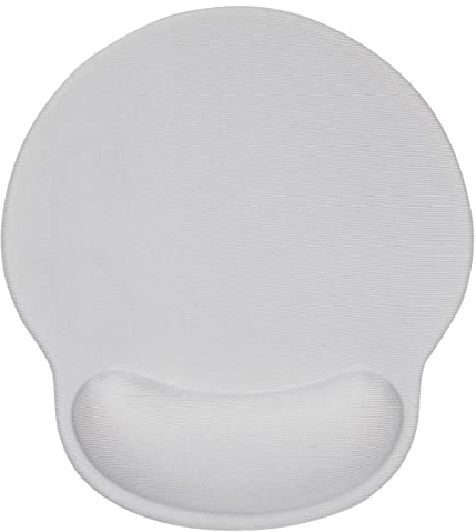AOKSUNOVA Tapis de Souris avec Repose-Mains Gel Tapis de Souris Ergonomique Confort Gel Gris | Tapis souris ergonomique en Lycra avec repose-poignet en mousse à mémoire de forme et base en caoutchouc.