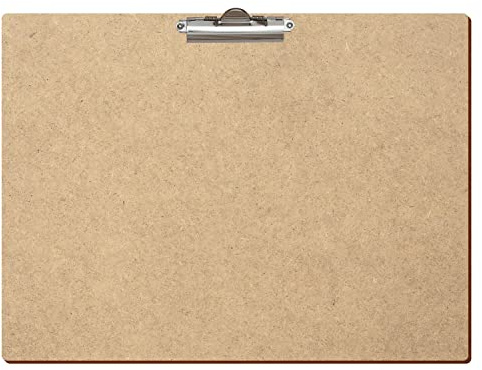 Bütic HDF/MDF Klemmbrett Standardform für DIN A3 A4 A5 A6 Clipboard aus 3mm starkem HDF