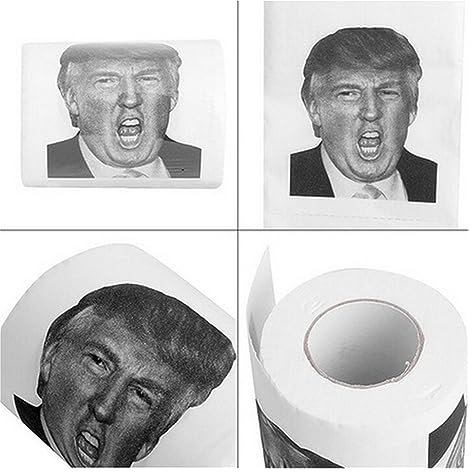 1 Rotolo 100 Dollar Bill Carta Igienica Forniture for La Casa Di Natale Rotolamento Carta Dump Trump Carta Igienica Divertente Novità Gag Regalo (Color : Trump)