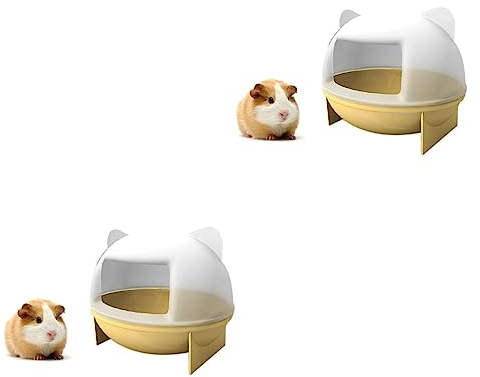 POPETPOP 2 Stück Innovatives Chinchilla-badehaus Mit Katzenohren Aus Material Zum Reinigen Für Kleintierhäuser Geeignet Für Hamster Mäuse Und Ratten