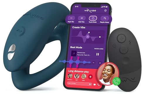 We-Vibe Sync O Vibratore di coppia - Sex toy vibrante a C con telecomando per donne - Controllato tramite app - Stimolazione del punto G e del clitoride - Resistente all'acqua e ricaricabile - verde