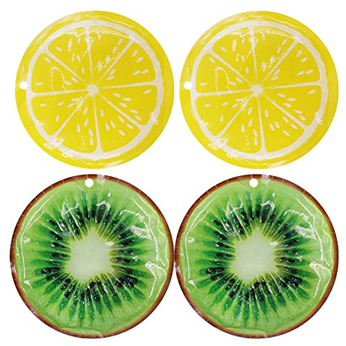 HI FINE CARE - Bolsa isotérmica para caja de almuerzo, pequeño paquete frío de larga duración para escuela, picnic, camping y pesca (2 limones + 2 kiwis)