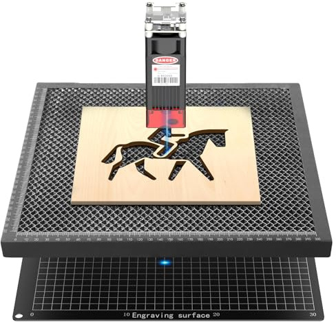 Plateau nid d'abeille pour machine de gravure laser, 330x330x22 mm, Protège les surfaces de travail et compatible avec tous modèles de graveurs/découpeurs (L2, JL7, S1, S2)