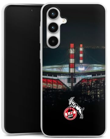 DeinDesign Slim Case kompatibel mit Samsung Galaxy A35 5G Silikon Handyhülle transparent Hülle extra dünn 1. FC Köln Stadion Offizielles Lizenzprodukt