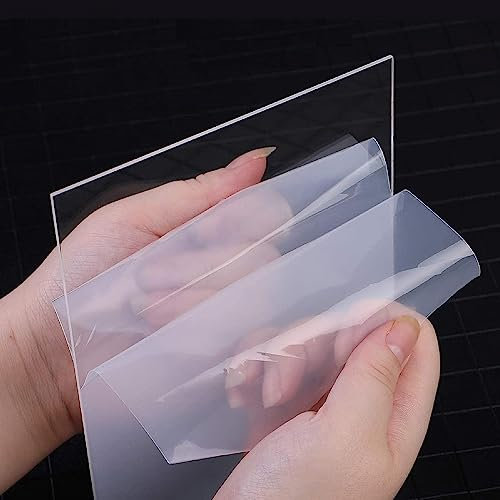 NEZIH Klare Polycarbonatplatten,Transparente Acrylglasplatten,Glasersatz,Feuchtigkeitsgeschützte Kunststoffplatten/4Mm/40 * 70Cm