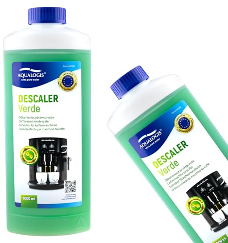 Aqualogis Coffee Machine Descaler, Tough Scale Remover and Cleaning and Descaling 1000 ml - 10 Applications per bottle