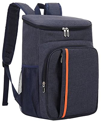 18L Große Kühlrucksack, Rucksack Picknickrucksack Kühltasche Groß Isoliert Cooler Bag Thermische, für Outdoor-Aktivitäten und Picknick (Navy blau)