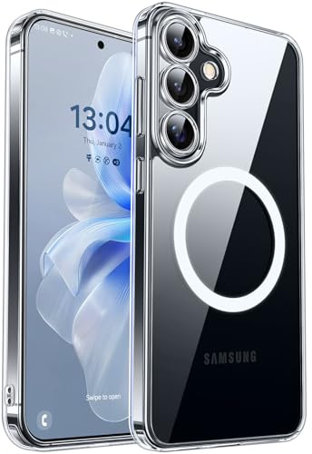 CANSHN für Samsung Galaxy S25 Hülle mit Kameraschutz, Durchsichtig