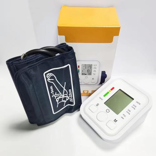 Digital Blood Pressure Monitor Machine with Cuff, Irregular Heartbeat Detection, Accurate Heat Rate & Hypertension Monitor, CE Certified, BP Monitor for Home Use, Automatic Upper Arm Machine