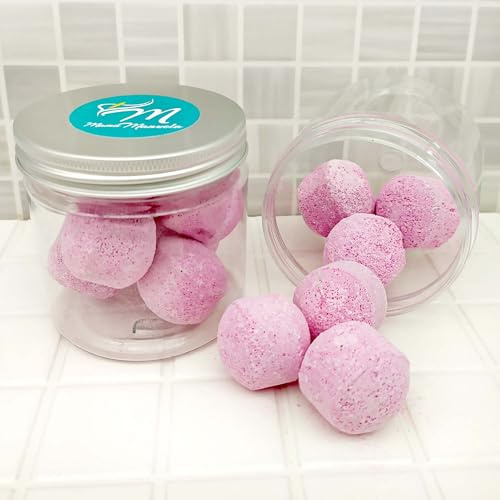 Pack regalo Tarro de 7 mini bombas efervescentes para manicura y pedicura - Aroma Fruta de la Pasión – Alivia los pies cansados - Ablandan durezas, uñas y cutículas