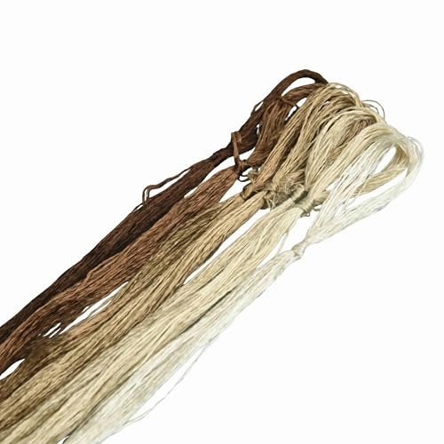 MINGGUXIUYI Maulbeerseide Stickgarn – Seidenfäden für Kreuzstich, chinesische Seide zum Weben, DIY-Schmuck & Handarbeitssets (105)