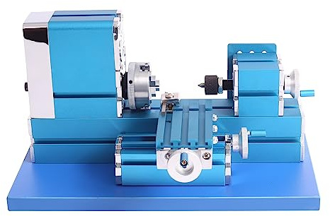 Mini Motorized Lathe - DIY Tool for Precision Metal & Woodworking, Ideal for Hobbyists and Educational Projects