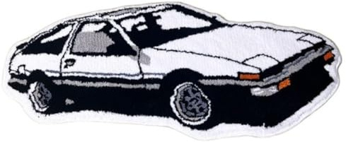 RUILBJM 3D Auto Teppich, Cartoon Spezielle Form Bodenmatte, Badezimmer Anti-Rutsch Matte, Geeignet für Flur Eingang Wohnzimmer Schlafzimmer, Schmutzabweisend Plüsch Teppich (Color 6,60x90cm)